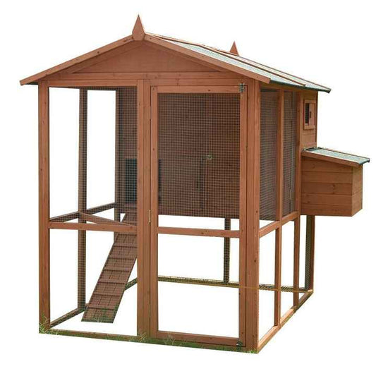 Cedar Haven Chicken Coop with Nesting Box & Run
